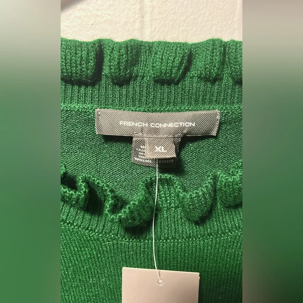 Green Ruffle Sweater - Picture 6 of 8
